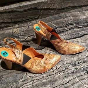 Latitude femme genuine snakeskin mules 38.5